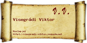 Visegrádi Viktor névjegykártya